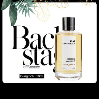 Nước hoa Mancera Roses Vanille EDP 10ml