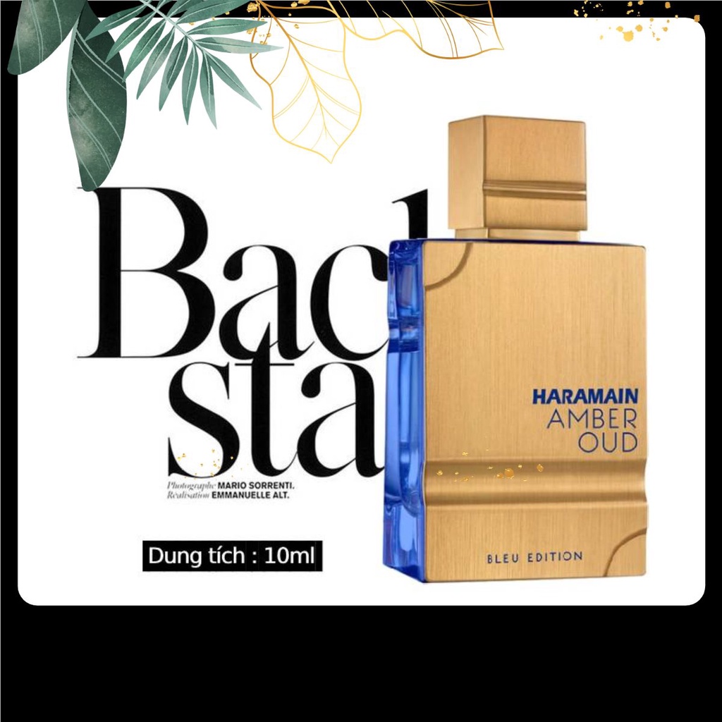 Nước hoa Haramain Amber Oud Bleu Edition 2022 EDP 10ml