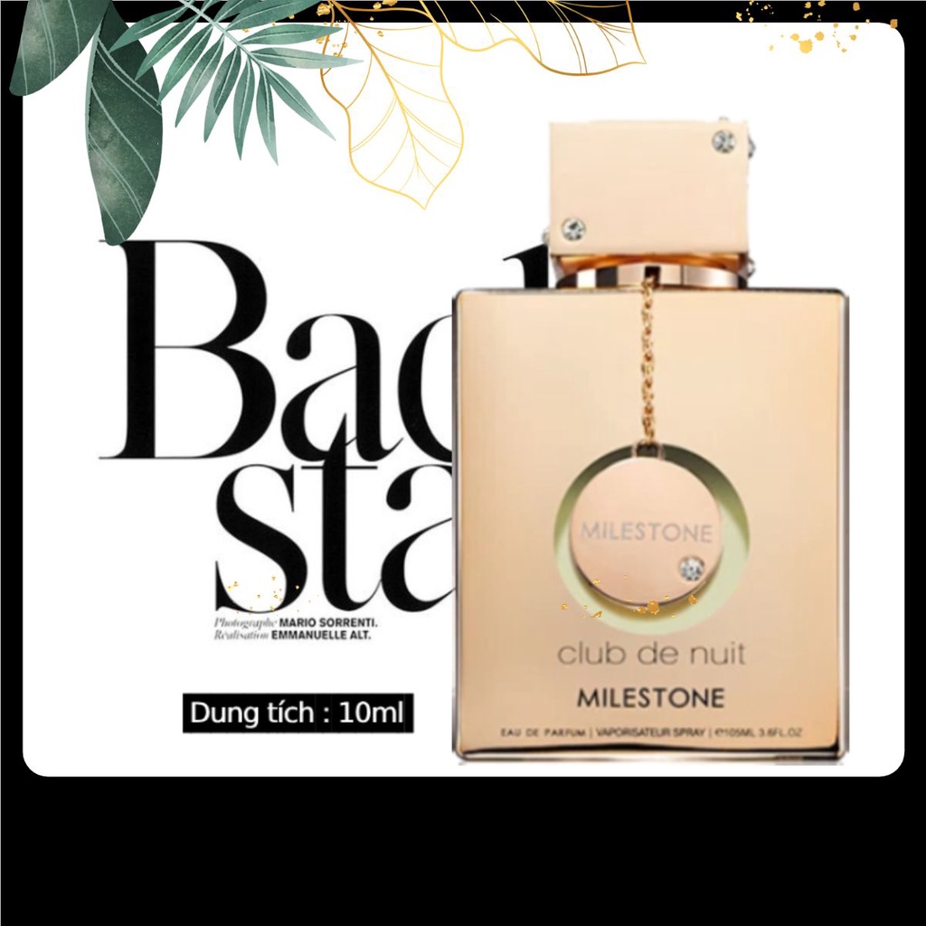 Nước hoa chính hãng Club De Nuit Milestone 10ml