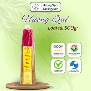Nhang quế Tân Nguyên, hương quế, nhang thơm thờ cúng túi 500g mùi hương dịu nhẹ an toàn sức khỏe