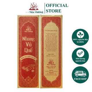 Nhang quế sạch Mộc Hương TN-AT thơm, ít khói, tự nhiên dài 20-30-40cm Hộp nhỏ 60c/Hộp lớn 120c