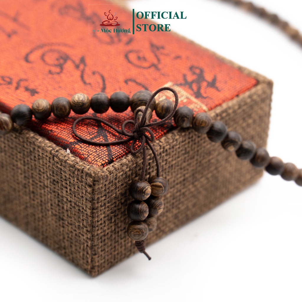 Vòng Tay Trầm Hương Chuỗi Tràng Hạt 108 Hạt Size 6mm MỘC HƯƠNG TN - AT 100% Tự Nhiên Dành Cho Nam Nữ