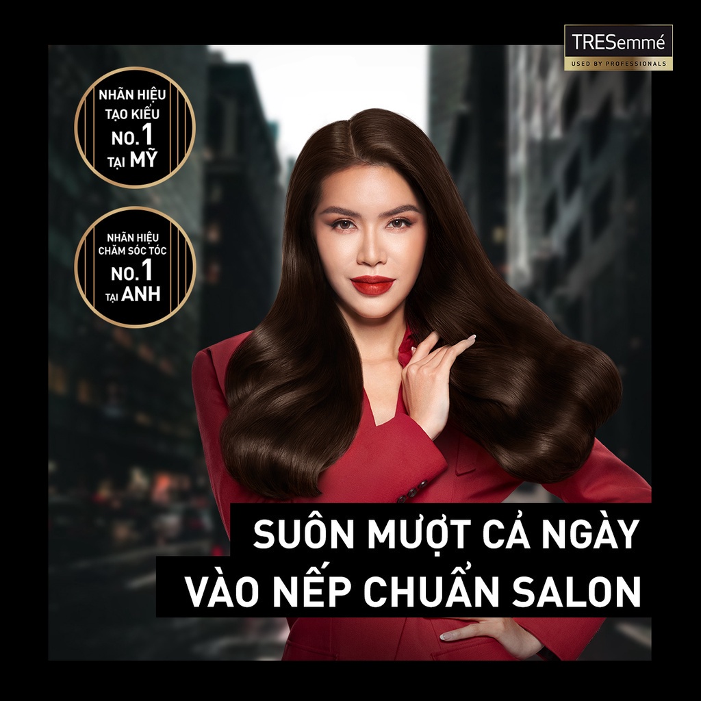 Combo Dầu Gội + Dầu Xả Tresemme Keratin Smooth Vào Nếp Suôn Mượt 480g x 2