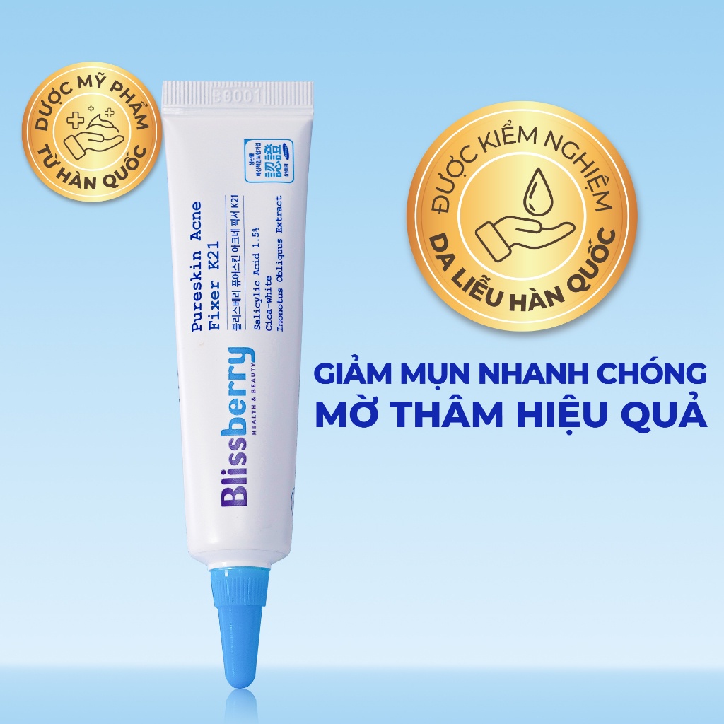 Gel Giảm Mụn Mờ Thâm Blissberry 15ml