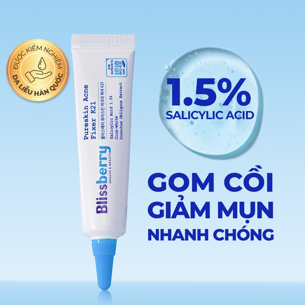 Gel Giảm Mụn Mờ Thâm Blissberry 15ml