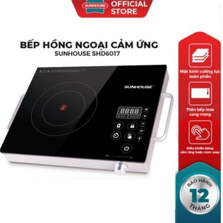 Bếp hồng ngoại Sunhouse SHD 6017 cảm ứng Tặng kèm vỉ nướng