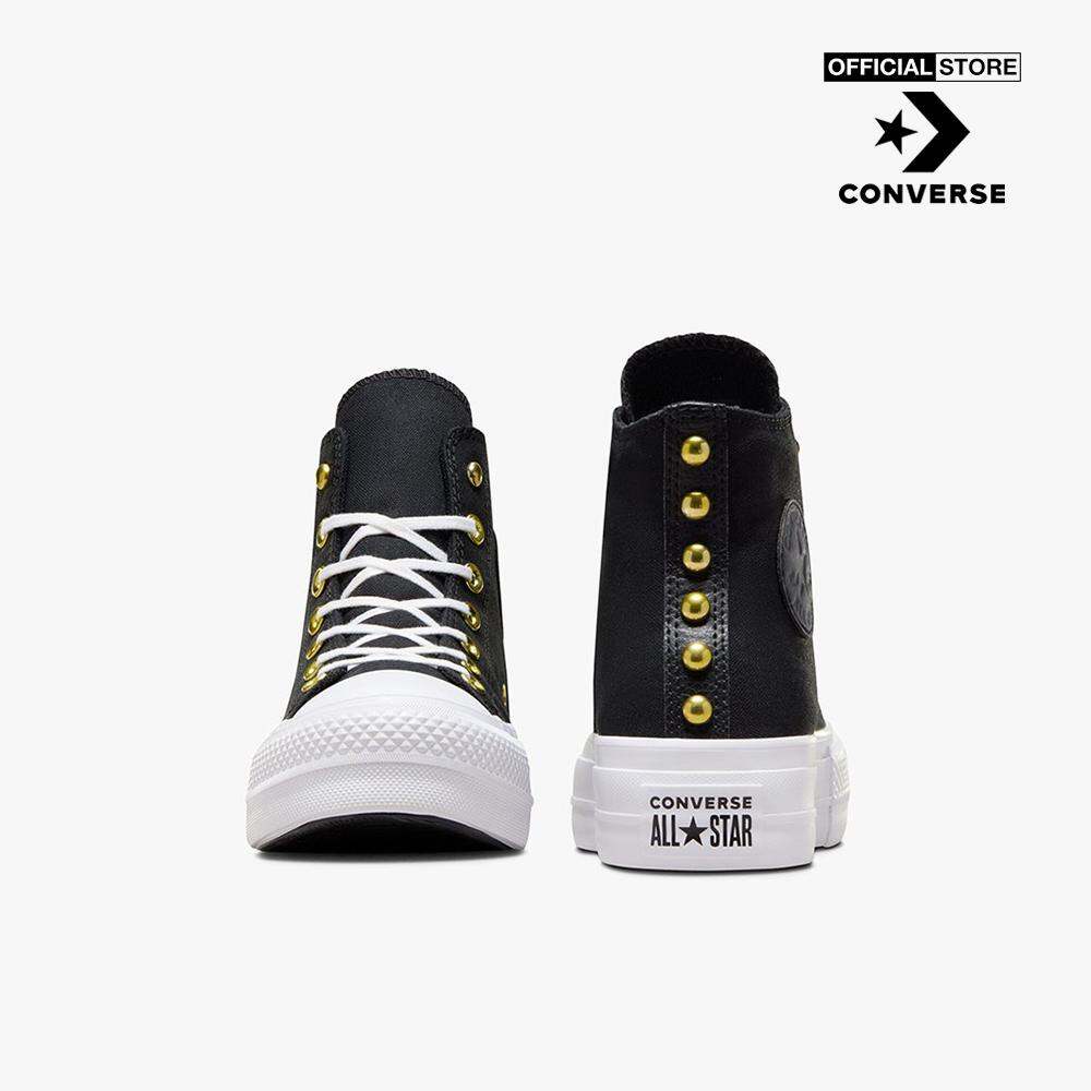 CONVERSE - Giày sneakers nữ cổ cao Chuck Taylor All Star Lift A05453C-005-BLACK