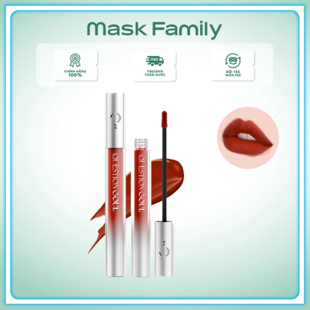🔥GIÁ TỐT🔥 Son kem lì MASK FAMILY Charm - Đỏ gạch #03