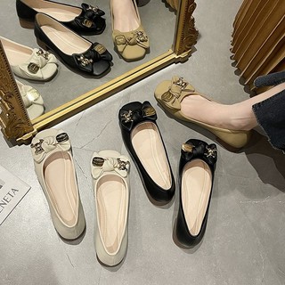 Mới Giày Búp Bê Nữ Mũi Vuông Thời Trang Hàn