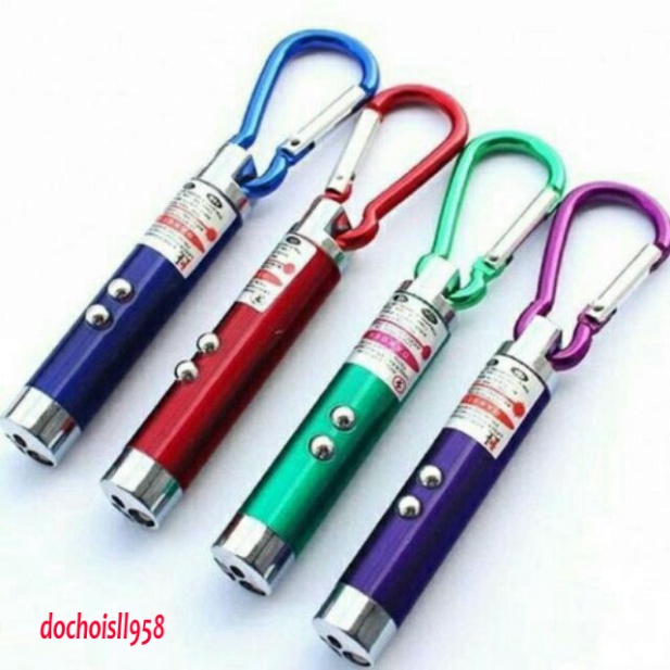 -ĐÈN PIN 4 tác dụng (ĐÈN PIN, TIA LAZE, SOI TIỀN GIẢ, MÓC KHÓA)
