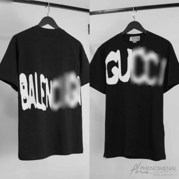 ÁO THUN GU*CCI x BALE*NCIAGA TAN CHẢY , ÁO GC x BALEN NAM NỮ UNISEX