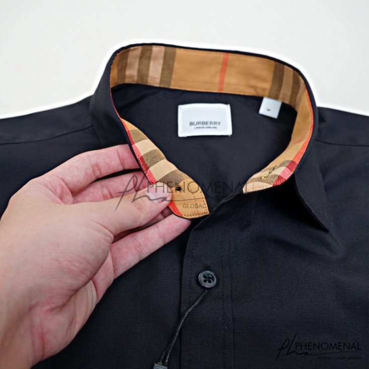 ÁO SƠ MI BURBERRY SHERFIELD , ÁO SƠ MI BBR SỌC VÀNG NAM NỮ UNISEX