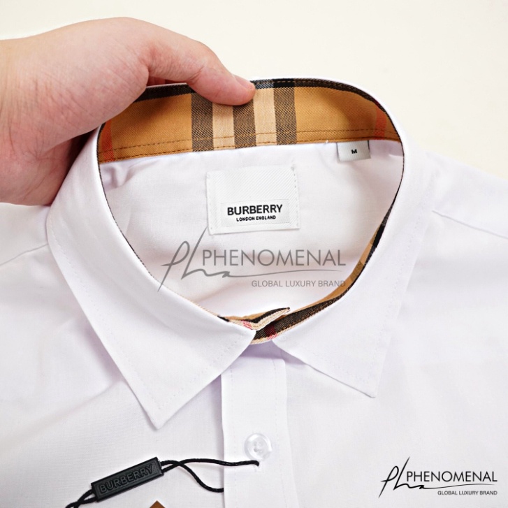 ÁO SƠ MI BURBERRY SHERFIELD , ÁO SƠ MI BBR SỌC VÀNG NAM NỮ UNISEX