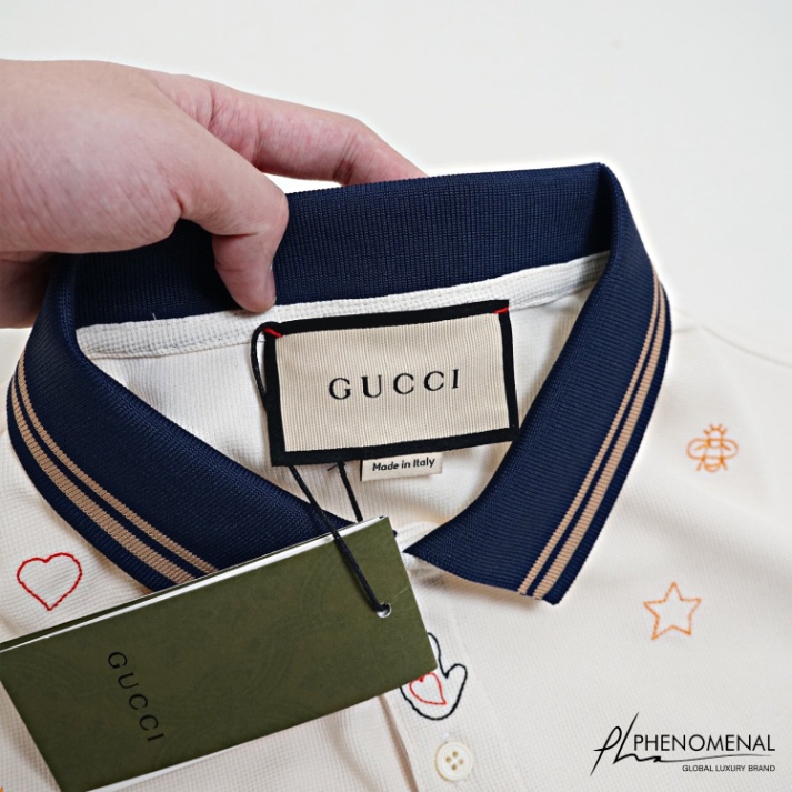 ÁO POLO GUCCI SYMBOLS , ÁO GC CON ONG BEE NAM NỮ UNISEX