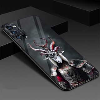 Ốp Lưng OPPO RENO 4,RENO 4 PRO, RENO 5 Mặt lưng kính cao cấp, thiết kế độc quyền 12 con giáp chiến binh .