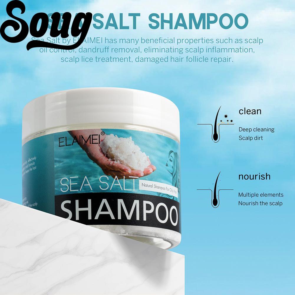 Dầu Gội Muối Biển ELAIMEI Làm Sạch Sâu Da Đầu Dưỡng Ẩm Kiềm Dầu Trị Gàu U1O6