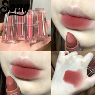 SOUG Cappuvini Son Môi acrylic Trong Suốt Màu Hồng Đào Trắng Lãng Mạn Làm Trắng Da