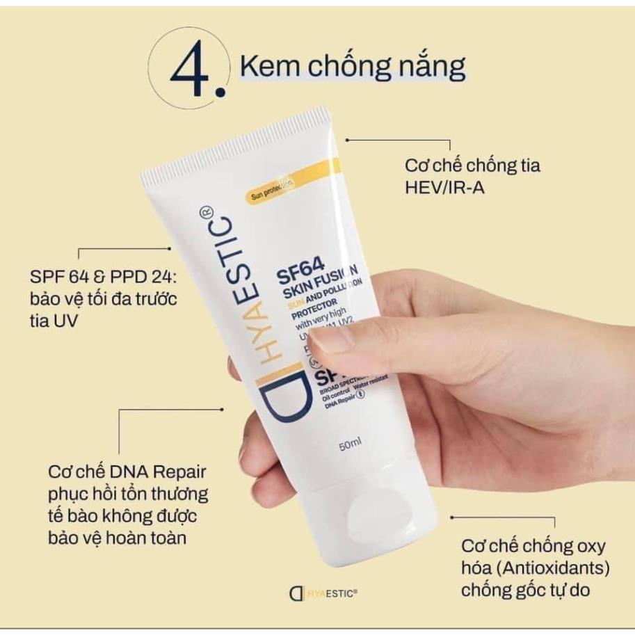 Kem chống nắng Hyaestic Skin Fusion SF64 Sun And Pollution Protector SPF50+