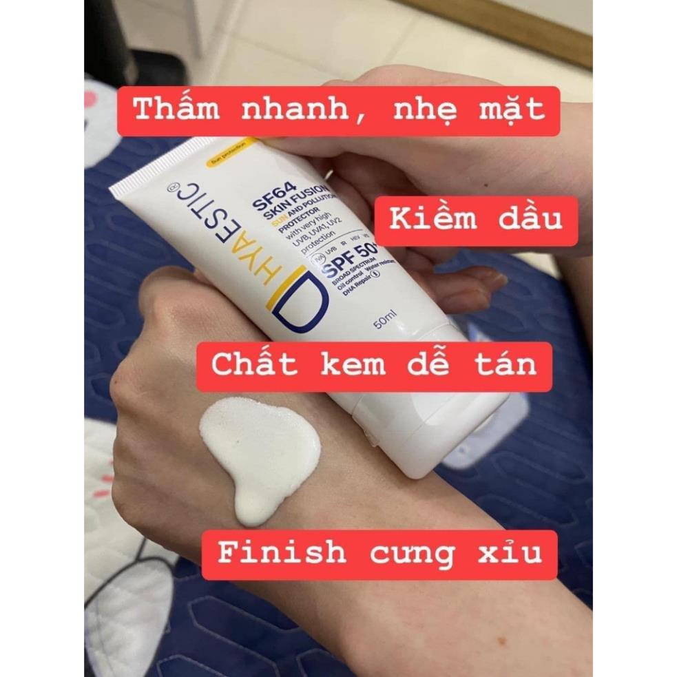 Kem chống nắng Hyaestic Skin Fusion SF64 Sun And Pollution Protector SPF50+