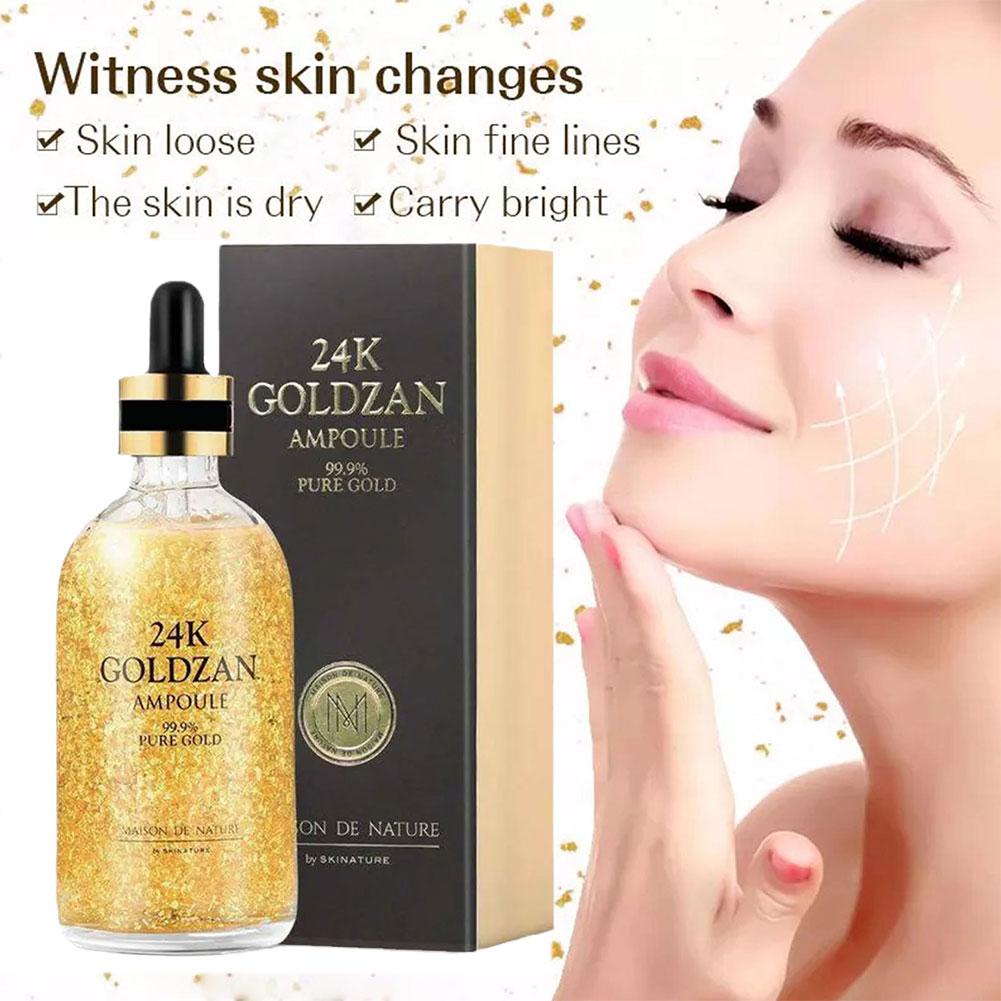 SOUG Tinh Chất Lá Vàng 24k 100ml Dưỡng Ẩm Chăm Sóc Da Mặt