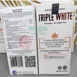 Viên uống trắng da Triple White, chống nắng, ngừa nám hiệu quả