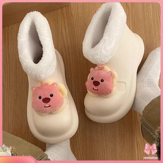 Dễ Thương Giày cotton Ấm Áp Theo Phong Cách Mùa Đông 2023 Dành Cho Nữ