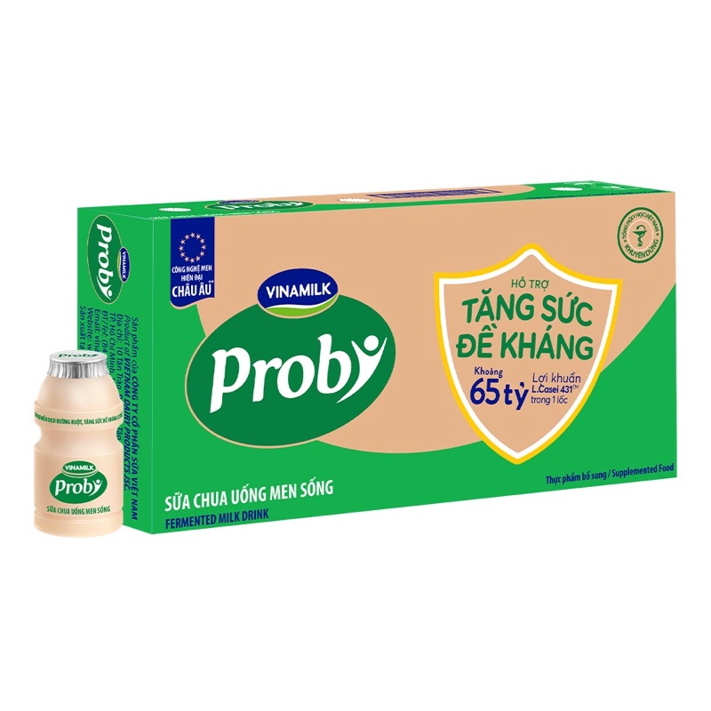 THÙNG 50 CHAI SỮA CHUA UỐNG MEN SỐNG PROBY VINAMILK 65ML/ PROBI