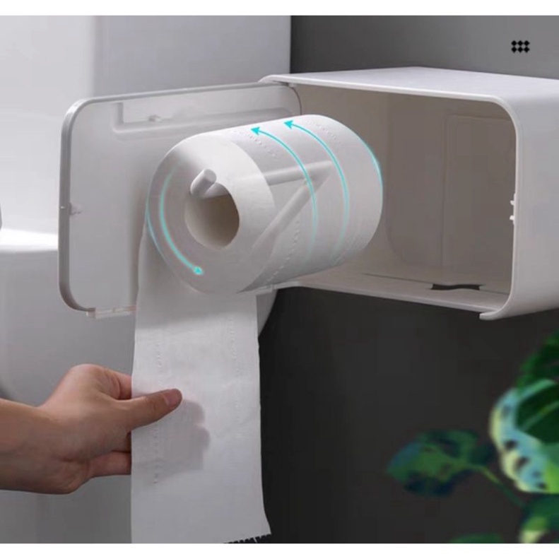 Hộp đựng giấy vệ sinh ECOCO chống thấm nước, không cần khoan tường 1903 TA GDMP