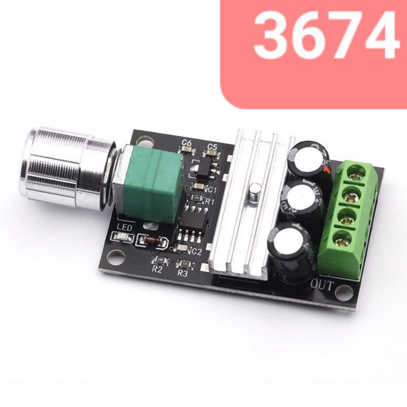 Mạch điều khiển động cơ điều tốc PWM 6-28VDC 3A 80w