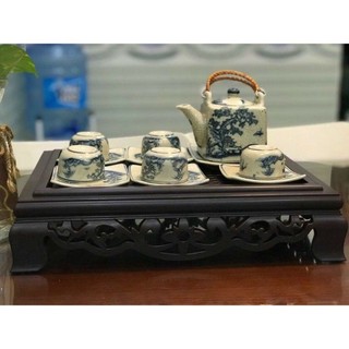 Khay trà, khay úp chén cốc giả gỗ loại đẹp GDMP