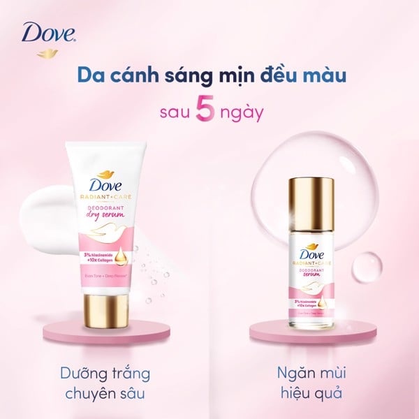 Lăn Ngăn Mùi Tinh Chất Serum Cao Cấp Dove Dành Cho Nữ Với 3% Niacinamide 45ml