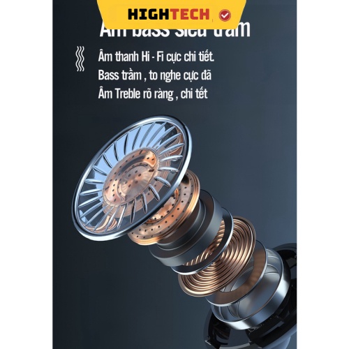 Tai nghe bluetooth M10 không dây bass mạnh TWS 3500mah nút chạm cảm ứng âm thanh HIFI