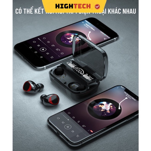 Tai nghe bluetooth M10 không dây bass mạnh TWS 3500mah nút chạm cảm ứng âm thanh HIFI