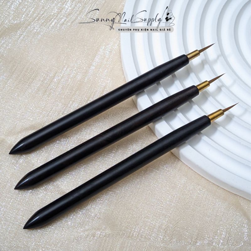  Cọ tô cọ hoa cúc cọ vẽ thư pháp nail cán đen cao cấp 