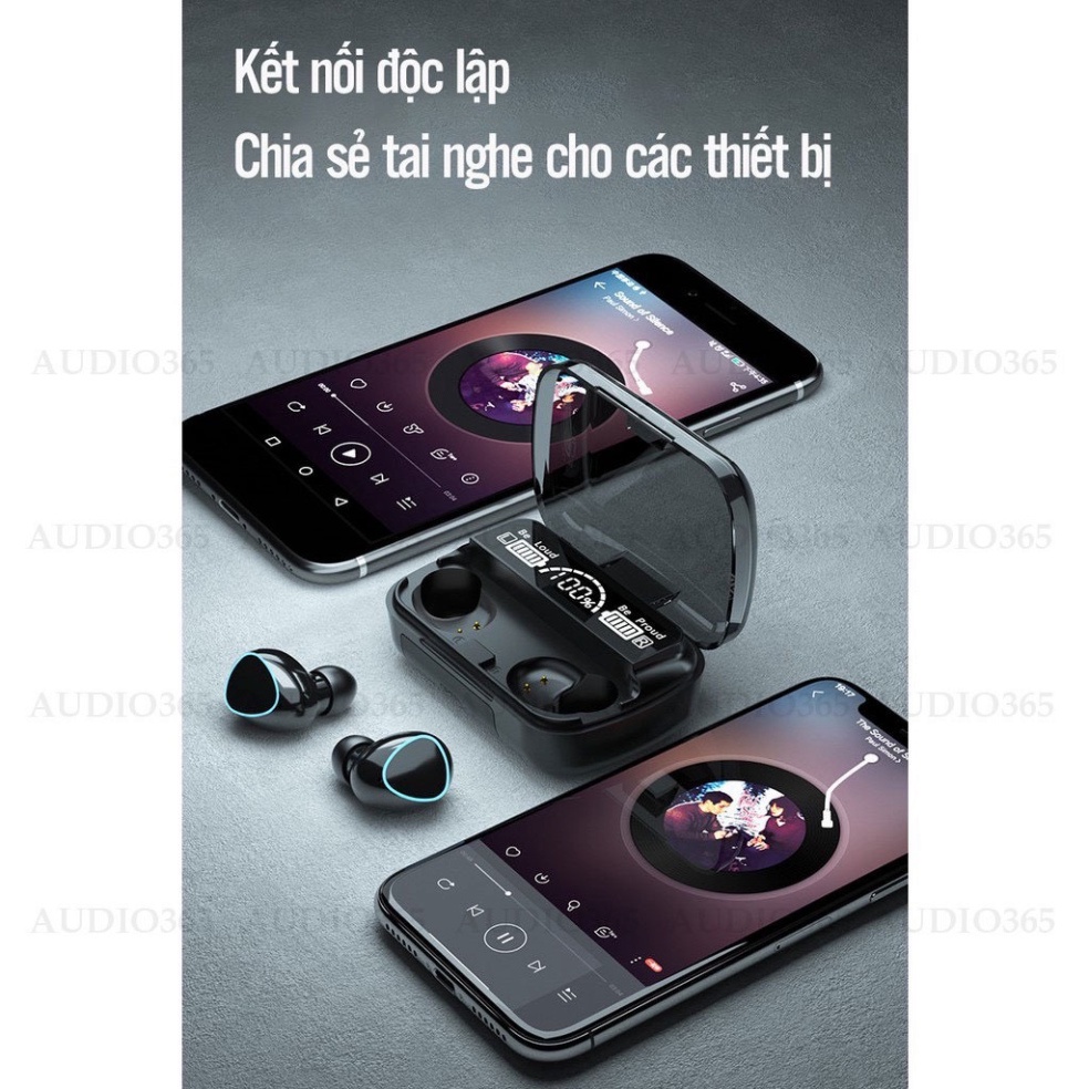 Tai nghe Bluetooth M10 Pro   Tai nghe không dây M10 Pro phiên bản nâng cấp Pin trâu, chạm cảm ứng