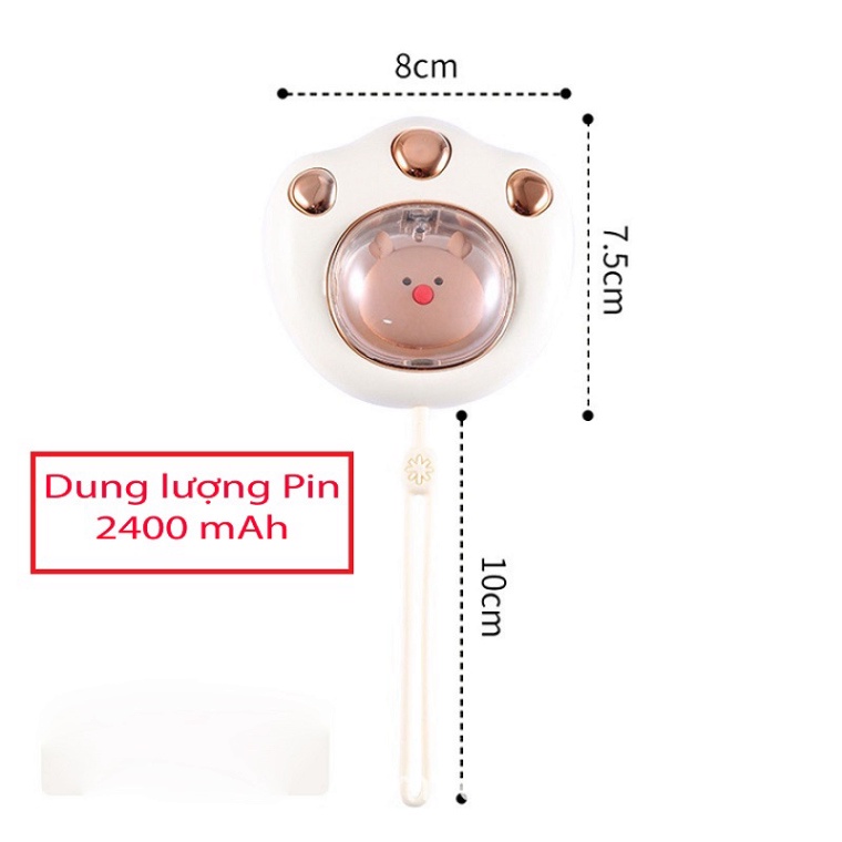 Máy sưởi ấm mini cầm tay đa chức năng, quạt sưởi ấm mini thông minh nhỏ gọn chất liệu cao su, bỏ túi làm ấm siêu nhanh