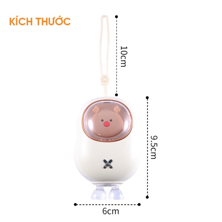 Máy sưởi ấm mini cầm tay đa chức năng, quạt sưởi ấm mini thông minh nhỏ gọn chất liệu cao su, bỏ túi làm ấm siêu nhanh