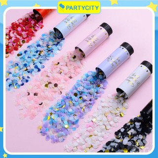 [ Hỏa Tốc ] Ống phụt giấy kim tuyến mini dành cho tiệc tùng, sinh nhật, đám cưới - PartyCity