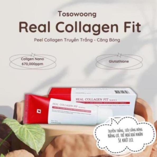 Peel Collagen nano căng bóng, Real collagen fit Hàn Quốc 50ml. Giúp da trắng sáng, Căng bóng