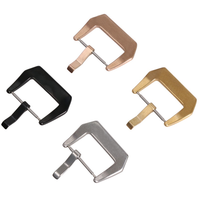 Khóa đồng hồ bản to ghim 4mm inox size 18mm 20mm 22mm 24mm