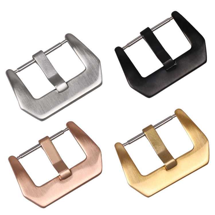 Khóa đồng hồ bản to ghim 4mm inox size 18mm 20mm 22mm 24mm