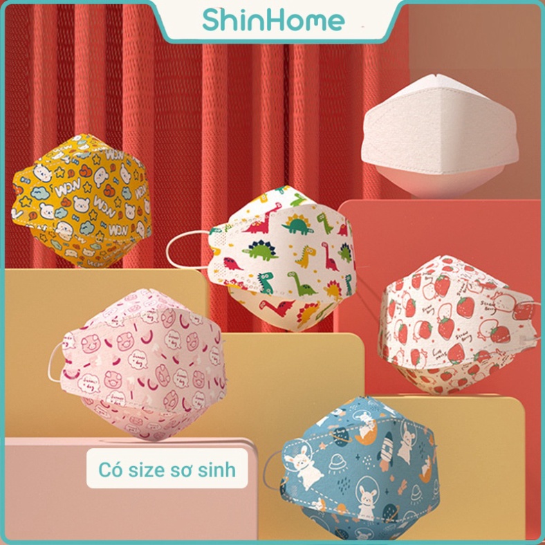 Khẩu trang khủng long,Nhân vật hoạt hình kute cho bé🍀FREESHIP🍀combo 10 khẩu trang chiếc siêu dễ thương chống nắng cho bé