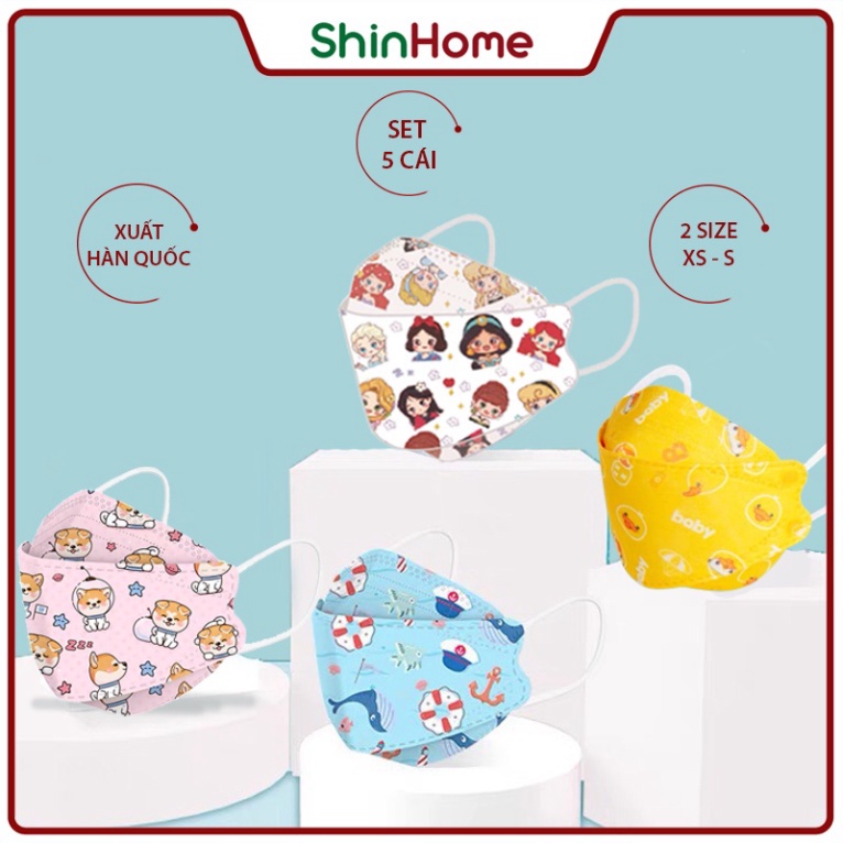 Khẩu trang khủng long,Nhân vật hoạt hình kute cho bé🍀FREESHIP🍀combo 10 khẩu trang chiếc siêu dễ thương chống nắng cho bé