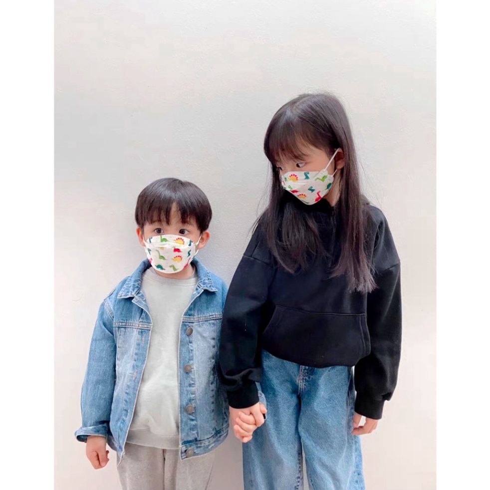 Khẩu trang khủng long,Nhân vật hoạt hình kute cho bé🍀FREESHIP🍀combo 10 khẩu trang chiếc siêu dễ thương chống nắng cho bé