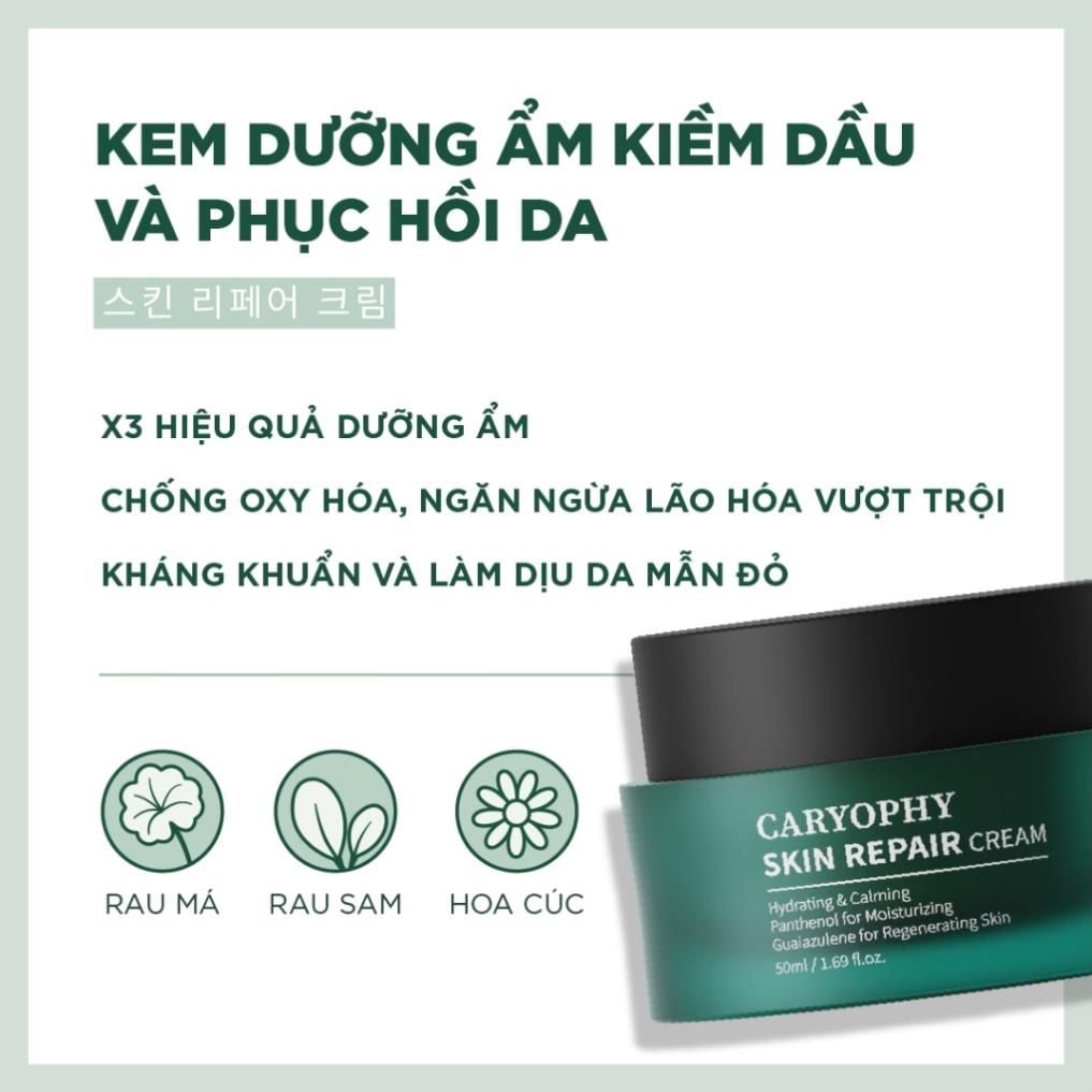 Kem dưỡng ẩm phục hồi da nhạy cảm Caryophy Skin Repair Cream 50ml