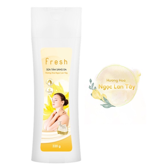 [HB GIFT] Sữa tắm sáng da Fresh Ngọc Lan Tây 320g