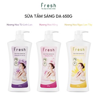 Sữa tắm sáng da hương hoa Fresh 650g