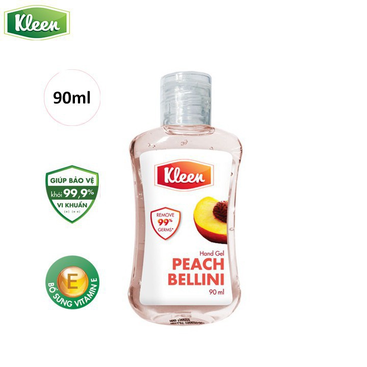 [HB GIFT] Gel Rửa Tay Khô Diệt Khuẩn 99% Kleen 90ml (mùi ngẫu nhiên)