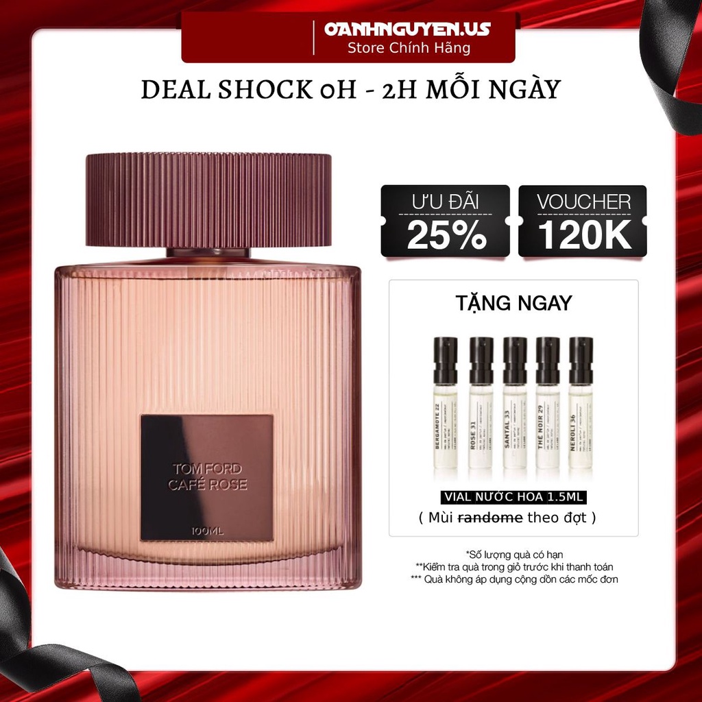 Nước hoa Tom Ford Café Rose  EDP hương cà phê hoa hồng 100ml