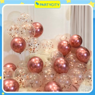 Set 50 bóng mix màu crom, sequin, đỏ lồng, trang trí sinh nhật, trang trí phòng cưới